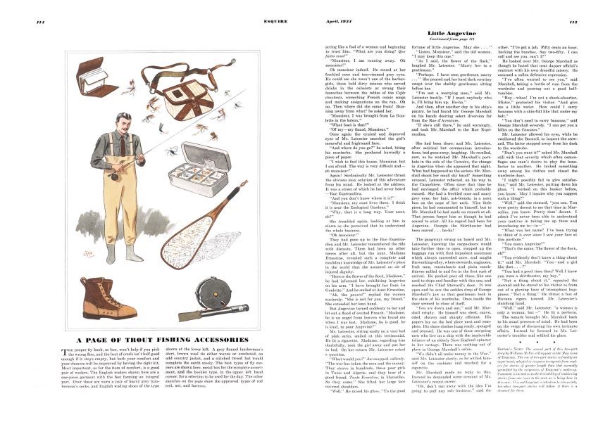 A Page of Trout Fishing Accessories, Esquire