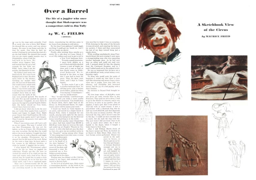 A Sketchbook View of the Circus
