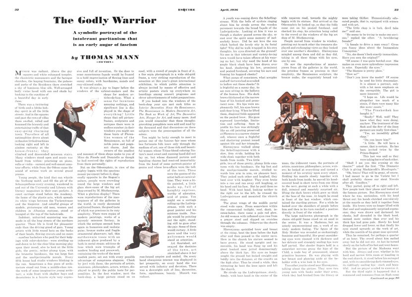 The Godly Warrior | Esquire | APRIL 1936