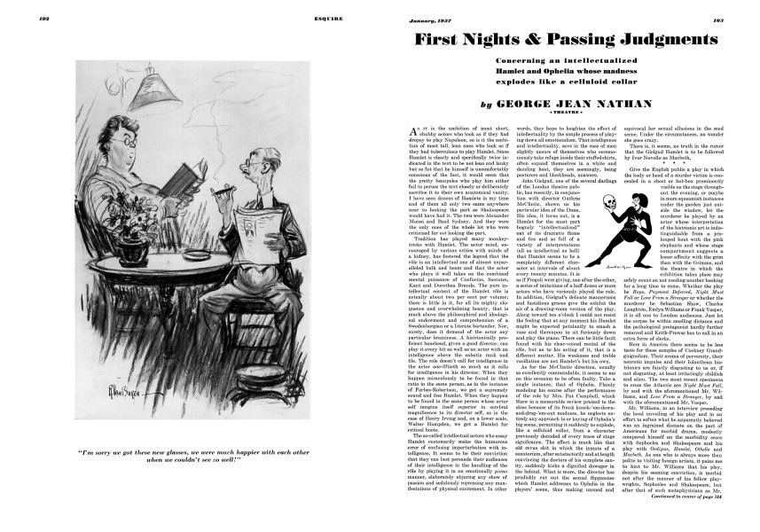 First Nights & Passing Judgments