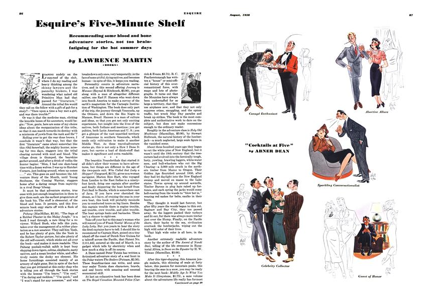 Esquire’s Five-Minute Shelf | Esquire | AUGUST 1938