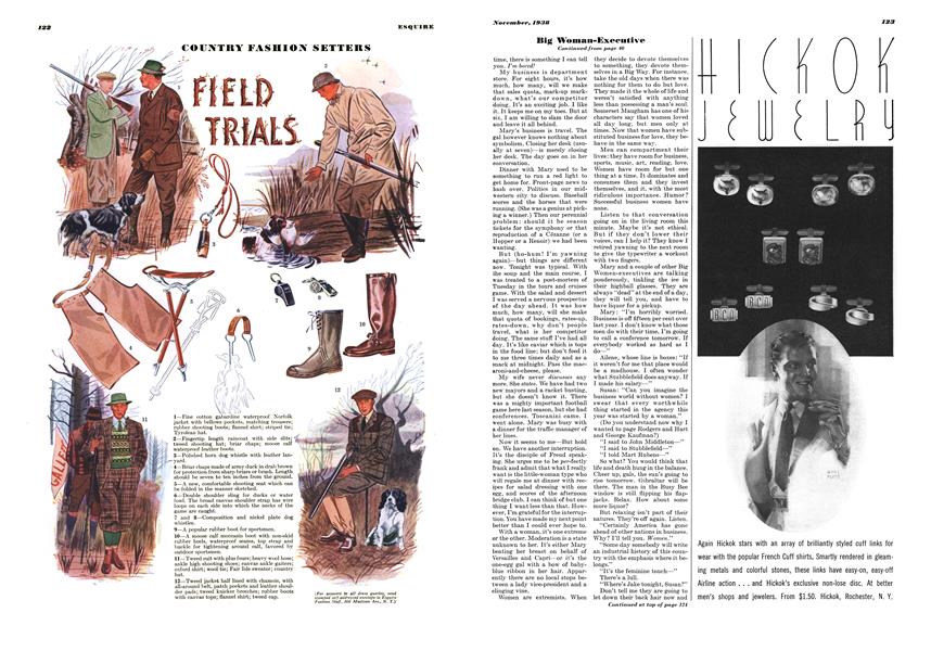 Field Trials Esquire NOVEMBER 1938