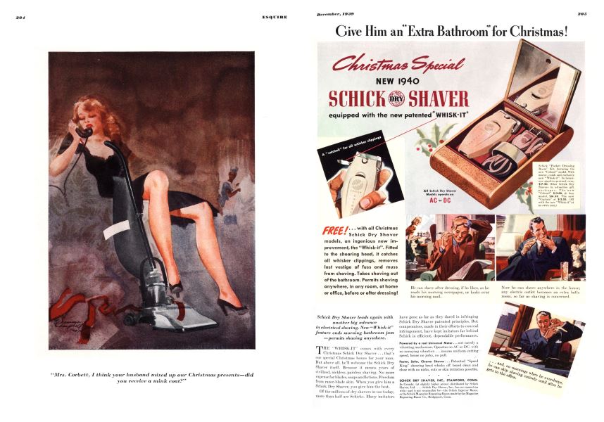 "Mrs. Corbett, I Think Your Husband Mixed Up Our Christmas Presents—Did You Receive a Mink Coat?”