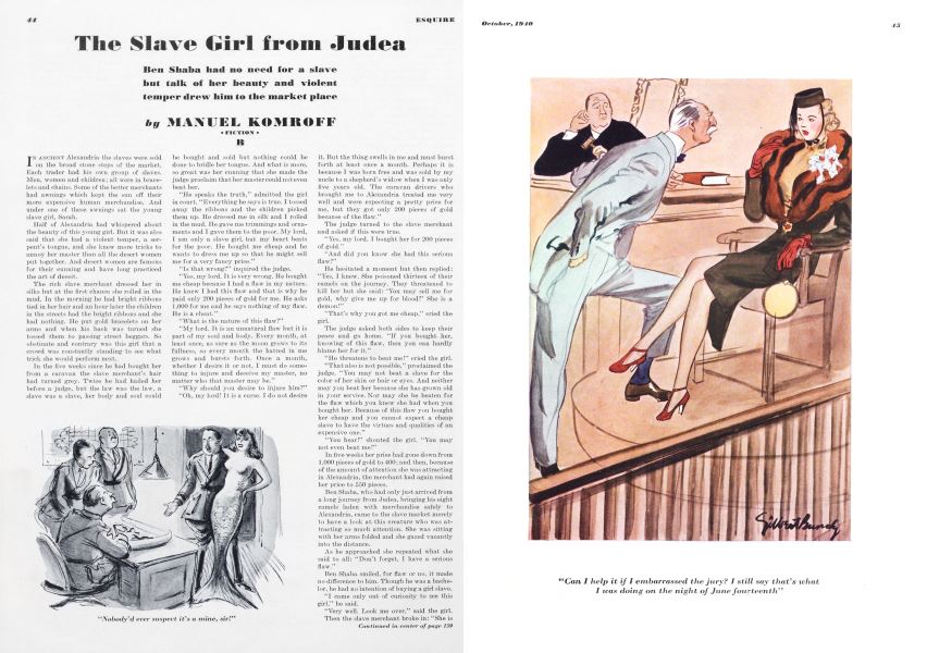 The Slave Girl from Judea | Esquire | OCTOBER 1940