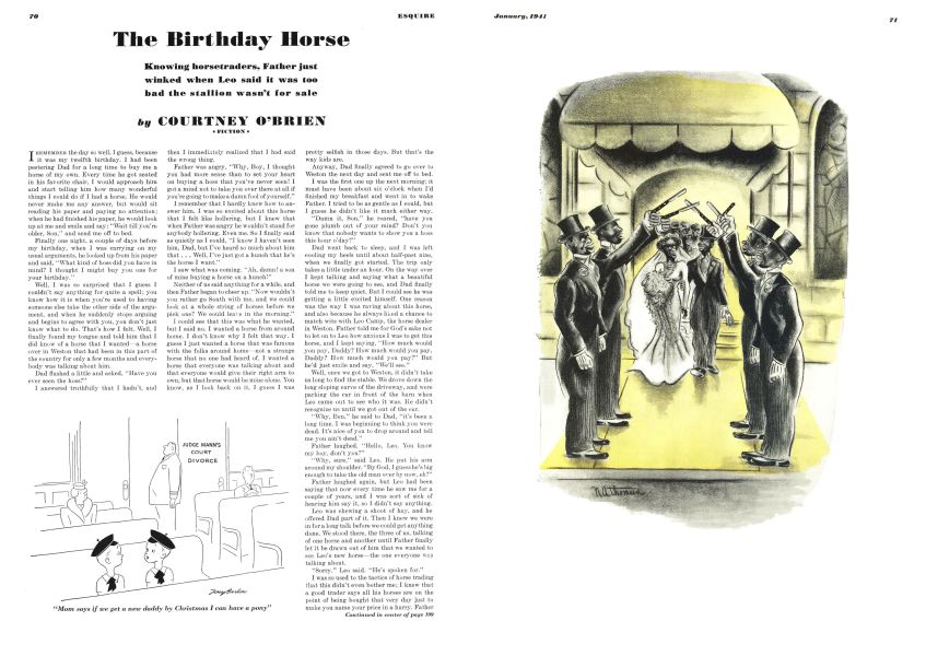 The Birthday Horse | Esquire | JANUARY, 1941