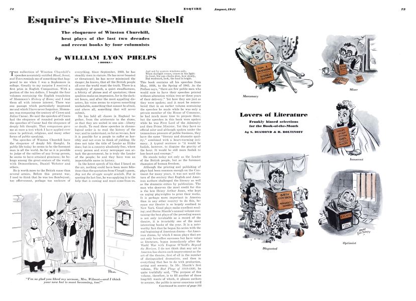 Esquire’s Five-Minute Shelf | Esquire | AUGUST 1941