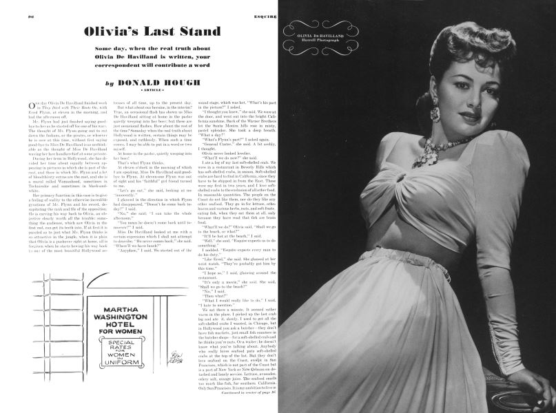 Olivia De Havilland | Esquire | NOVEMBER 1941