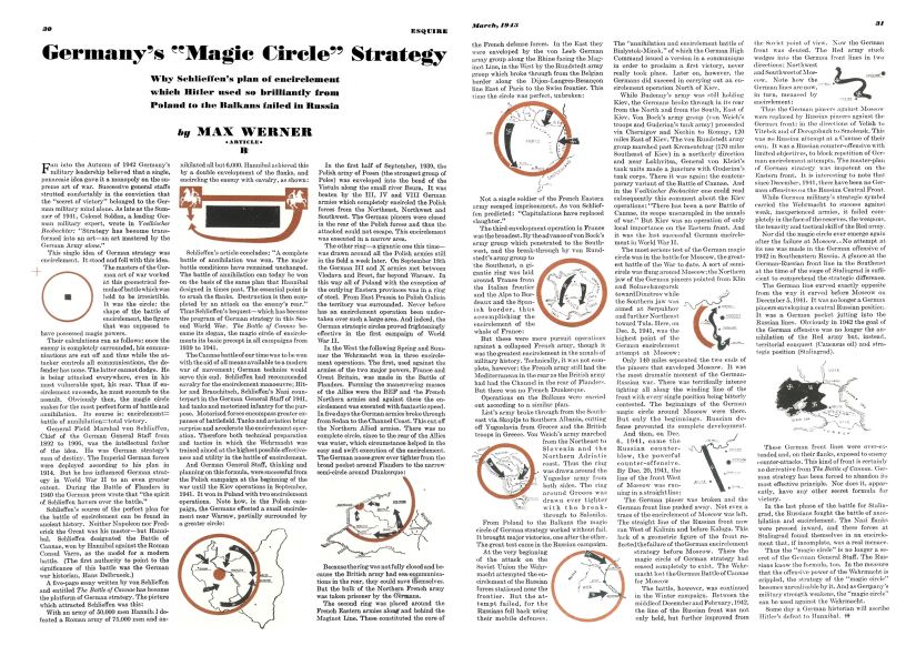 Germany’s "Magic Circle” Strategy