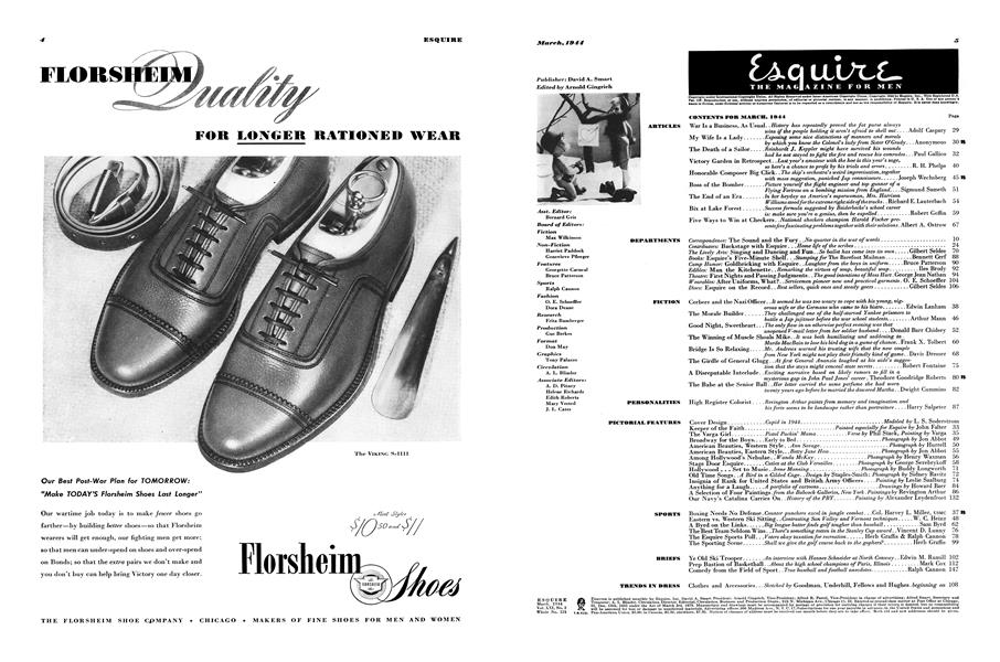 The Florsheim Shoe Company: Viking S-1111 | Esquire | MARCH 1944