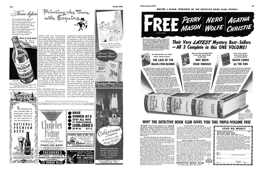 DETECTIVE BOOK CLUB | Esquire | FEBRUARY 1945