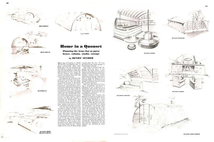 Home in a Quonset | Esquire | APRIL 1945