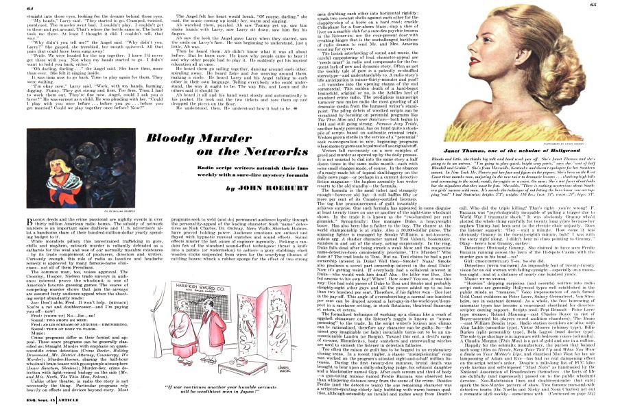 Bloody Murder on the Networks | Esquire | SEPTEMBER 1945