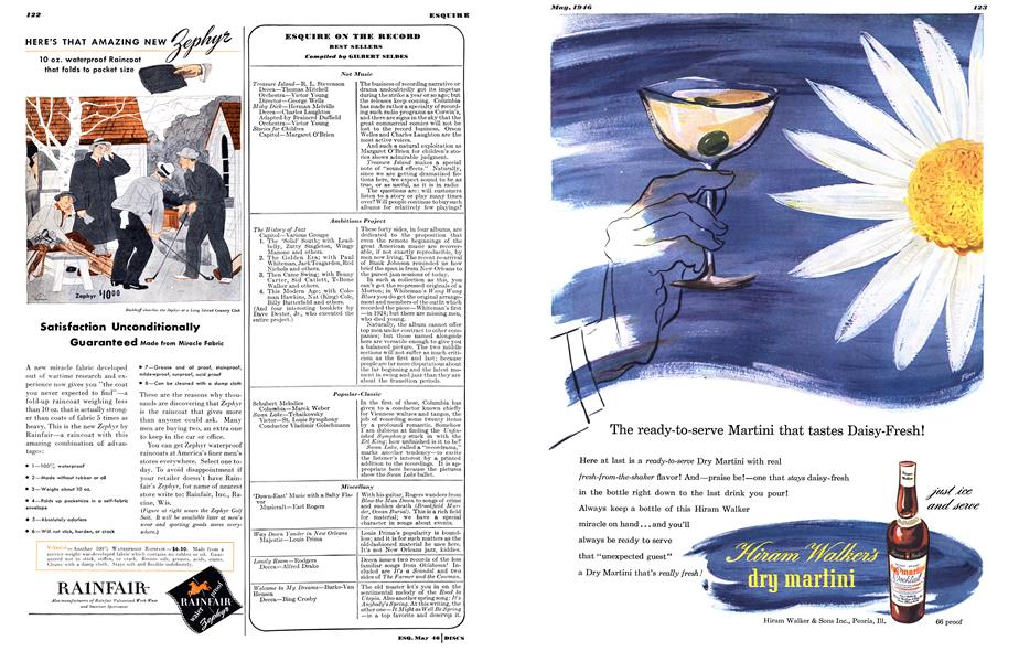 ESQUIRE ON THE RECORD