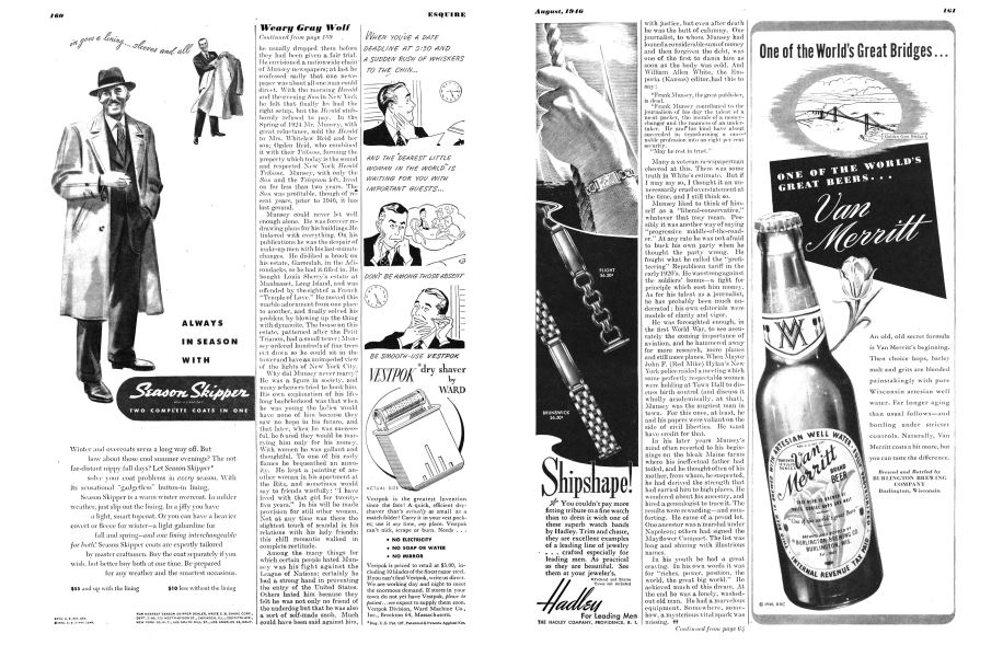 The Hadley Company | Esquire | AUGUST, 1946