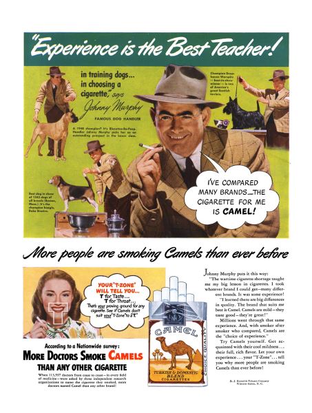 R. J. Reynolds Tobacco Company: CAMEL | Esquire | DECEMBER, 1948