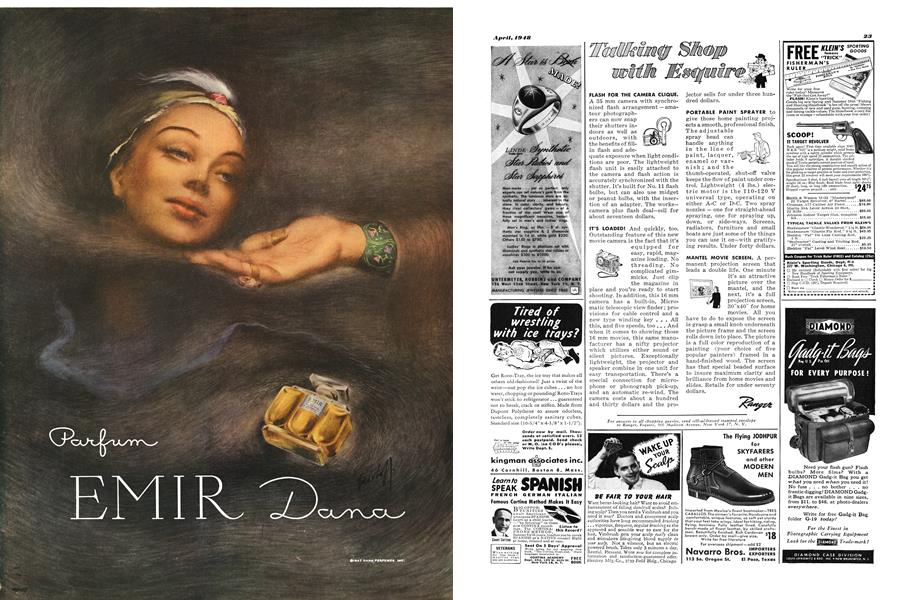 Advertisements Esquire April 1948