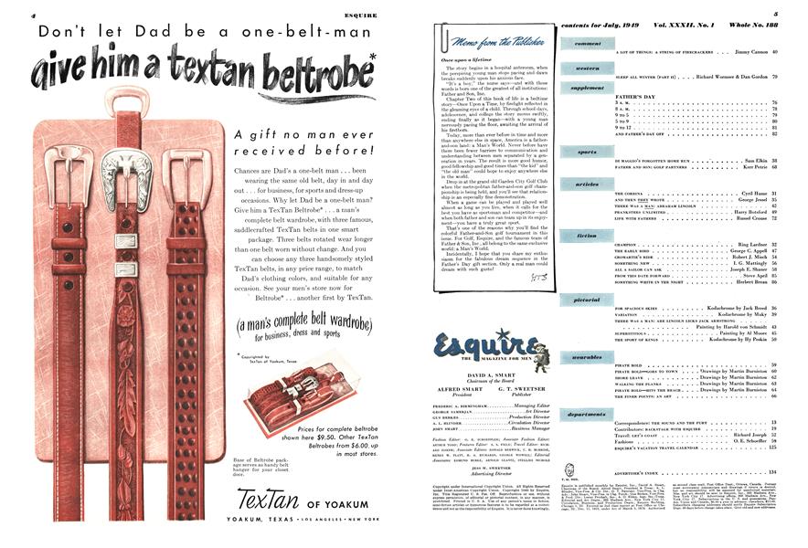 Memo from the Publisher