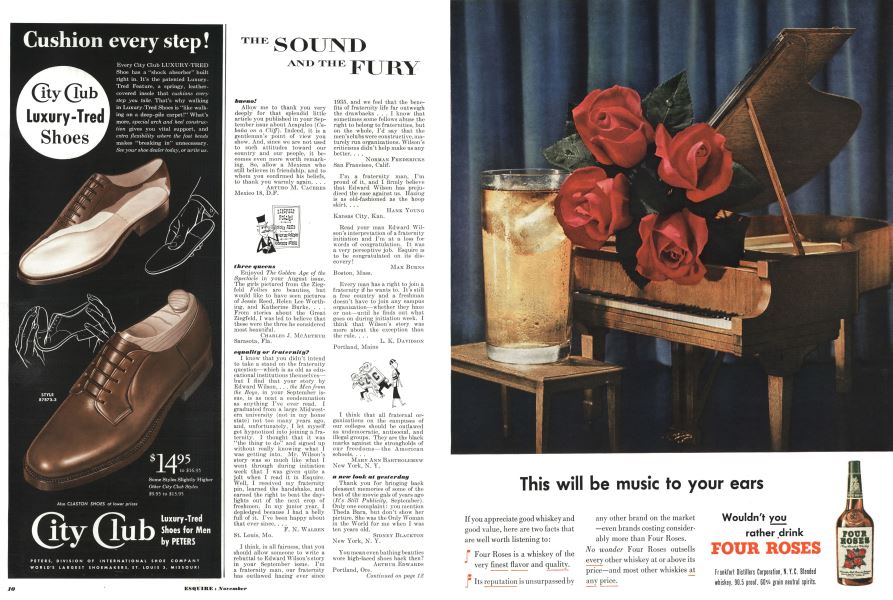 INTERNATIONAL SHOE COMPANY: City Club | Esquire | NOVEMBER, 1950