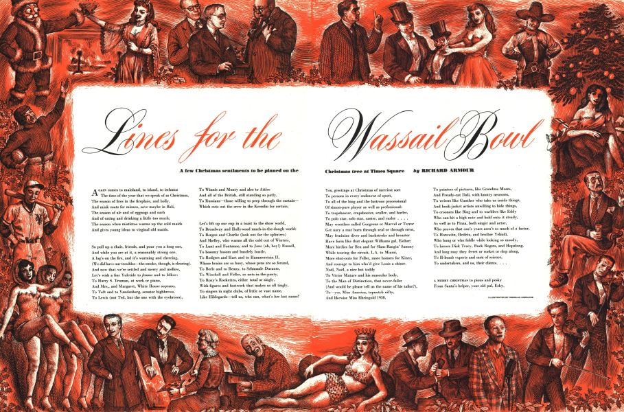 Lines for the Wassail Bowl