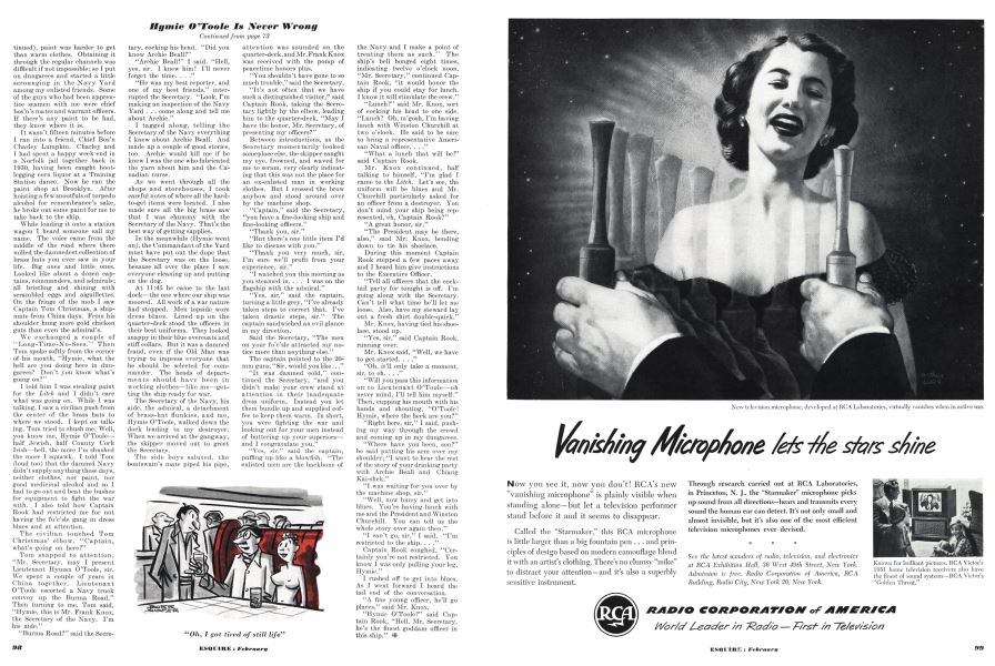 "Oh, I got tired of still life"