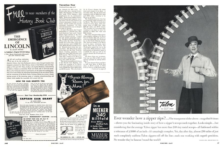 The History Book Club, Inc. Esquire APRIL, 1951