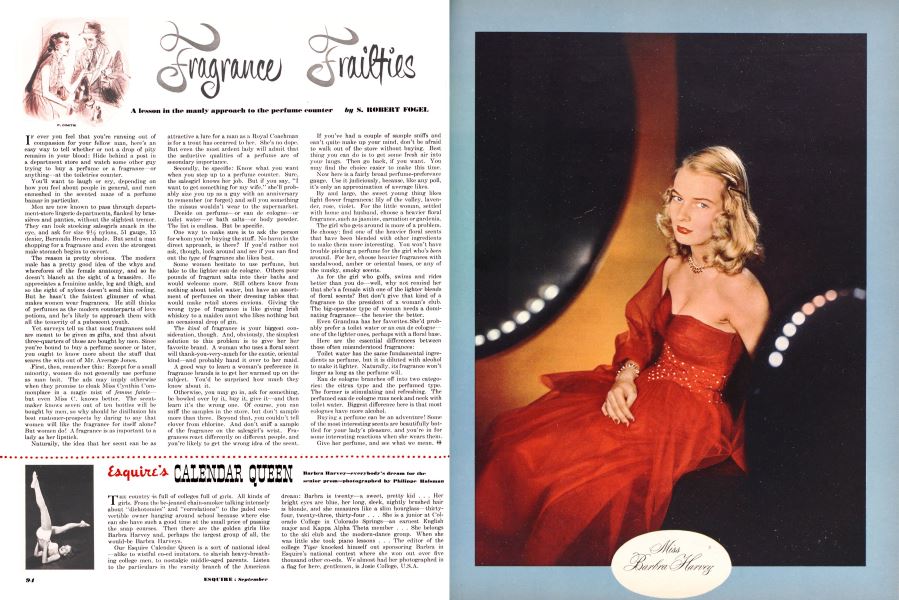 Esquire's Calendar Queen | Esquire | SEPTEMBER, 1951