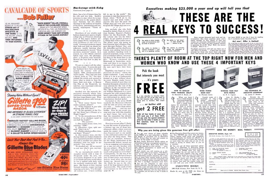 Gillette safety razor co gillette blue blades esquire september 1951