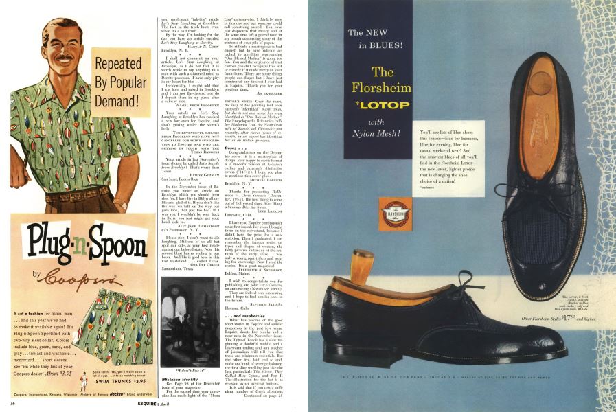 The Florsheim Shoe Company | Esquire | APRIL, 1954