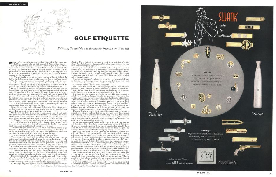 Golf Etiquette