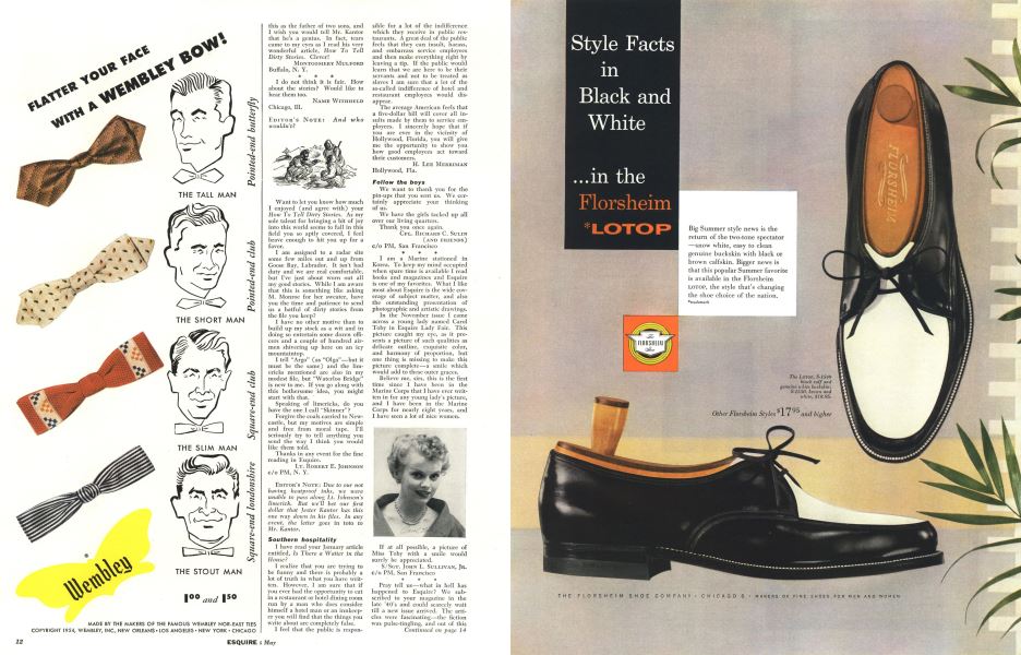 The Florsheim Shoe Company | Esquire | MAY, 1954