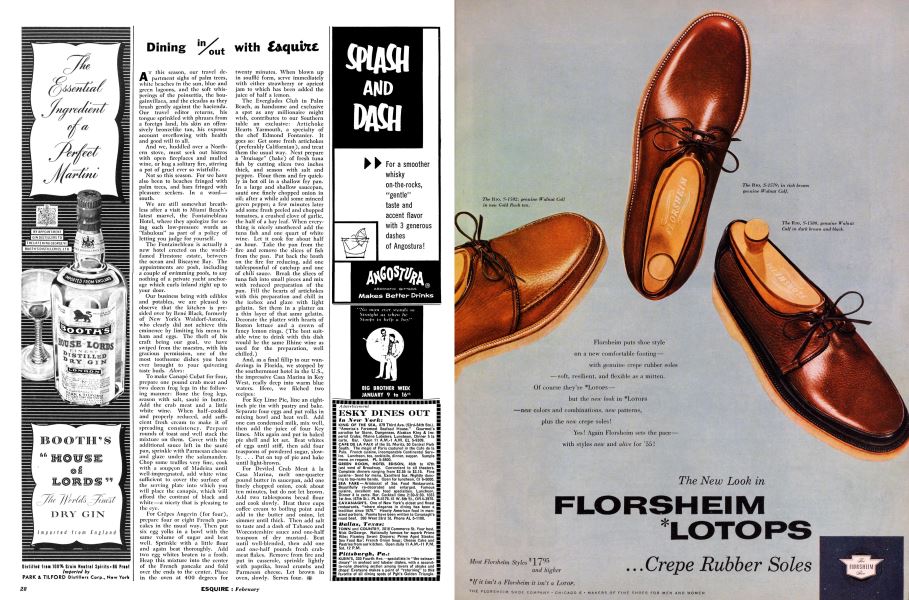 The Florsheim Shoe Company: Florsheim Lotops | Esquire | FEBRUARY, 1955