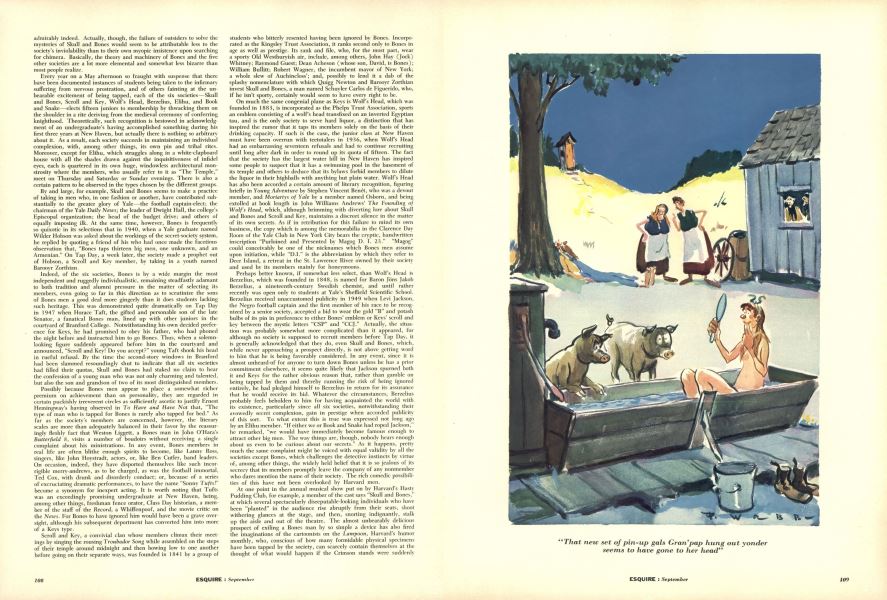 "That New Set of Pin-up Gals Gran'pap Hung Out Yonder Seems to Have Gone to Her Head"