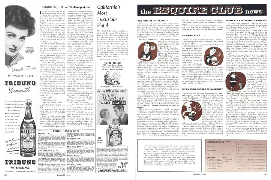 Dining In/out with Esquire