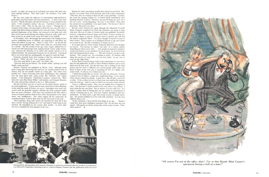 "Of course I’m not at the office, dear! I’m at that blonde Mitzi Cooper’s apartment having a hell of a time!"