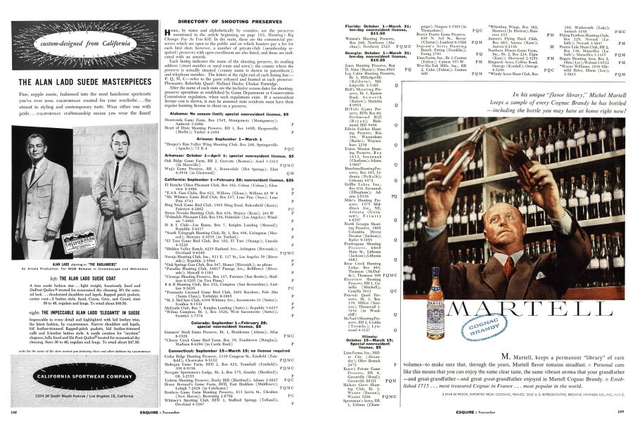 Directory of Shooting Preserves