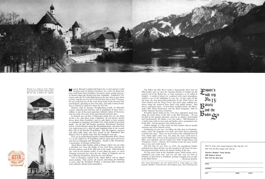Esquire's Side Trip No.13: Bavaria and the Boden See
