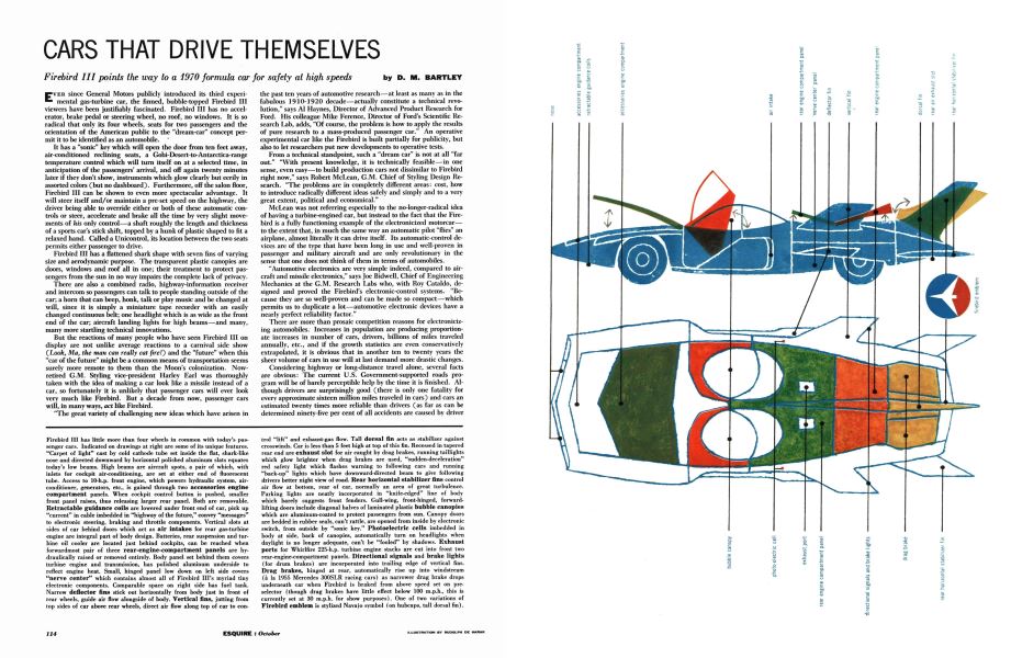 Cars that drive themselves esquire october 1959