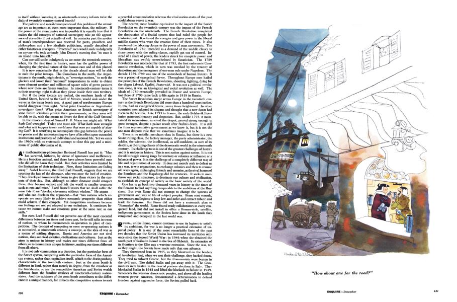 "How about one for the road?"