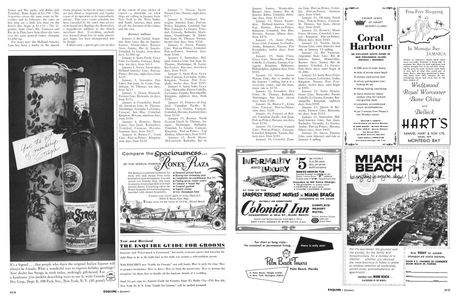 Advertisement Esquire January 1960