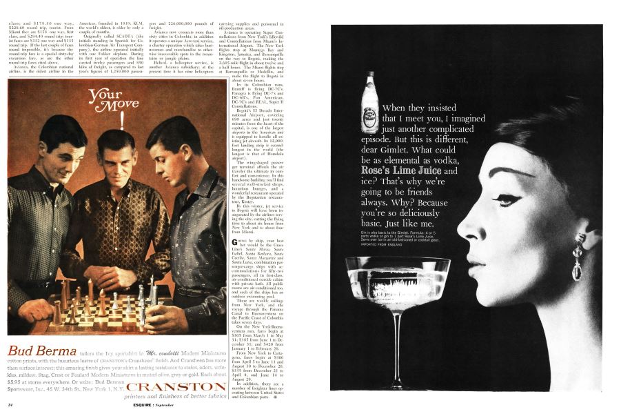 Advertisement Esquire September 1960