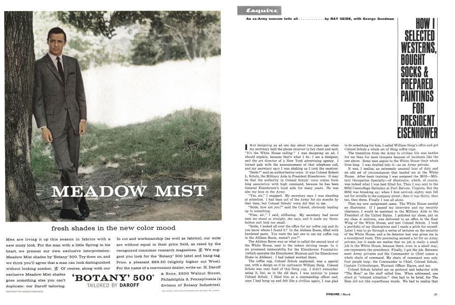 How I Selected Westerns, Bought Socks & Prepared Paintings for President Eisenhower