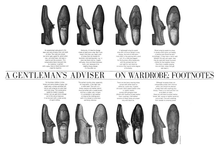 A Gentleman’s Adviser on Wardrobe: Footnotes