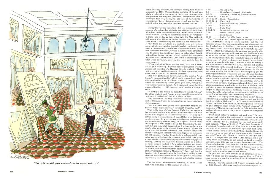 "Go Right on with Your Work—i Can Let Myself Out. . . ."