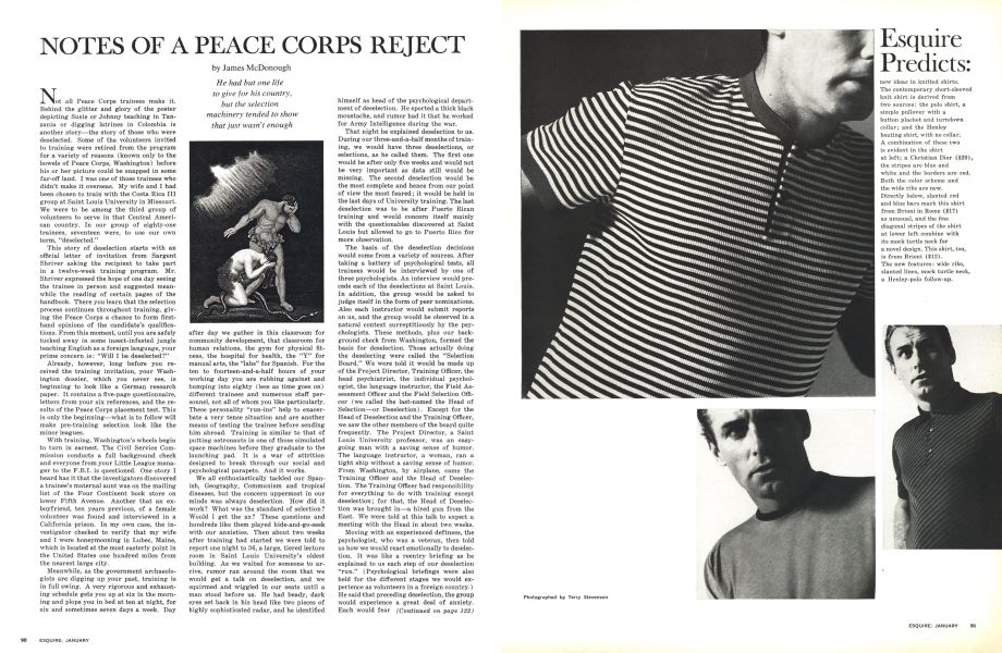 Notes of a Peace Corps Reject