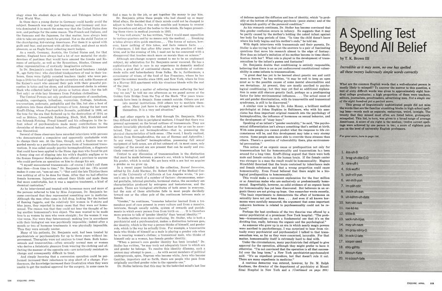 A Spelling Test Beyond All Belief