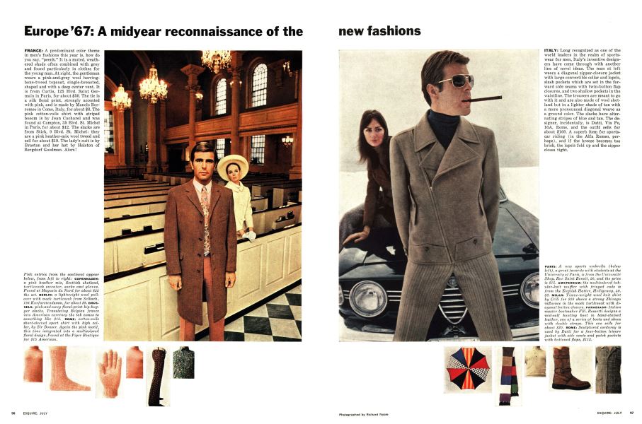 Novel Designs From Italt Esquire JULY 1967