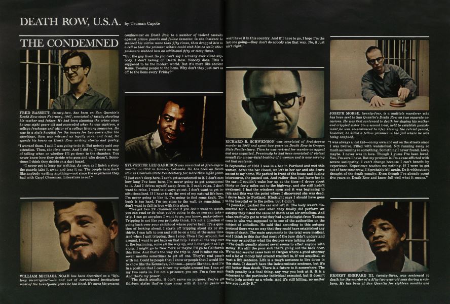 Death Row U.S.A. Esquire OCTOBER 1968