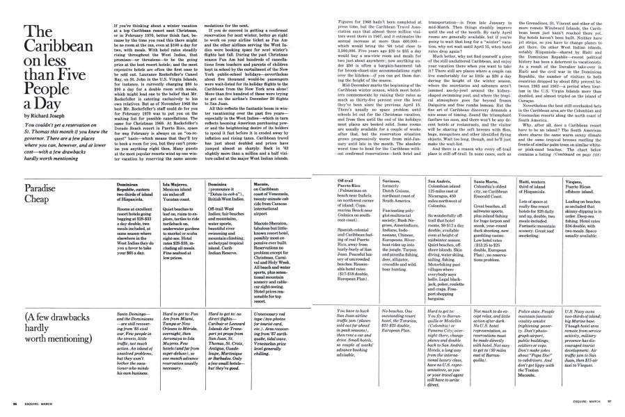 The Caribbean on Less Than Five People a Day