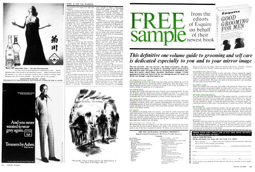 Advertisement Esquire Esquire October 1969
