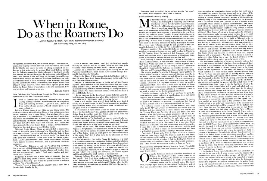 When in Rome, Do as the Roamers Do